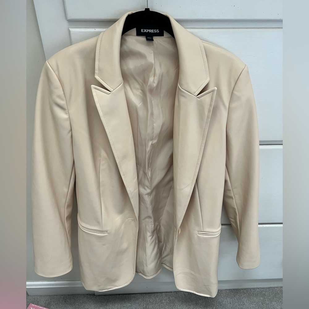 Express Women's Elegant Cream Blazer